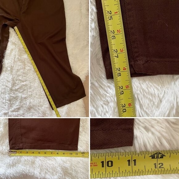 Woman Within Natural Fit Brown Pants 26WP Cotton - Picture 7 of 7